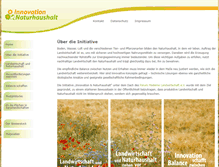 Tablet Screenshot of innovation-naturhaushalt.de